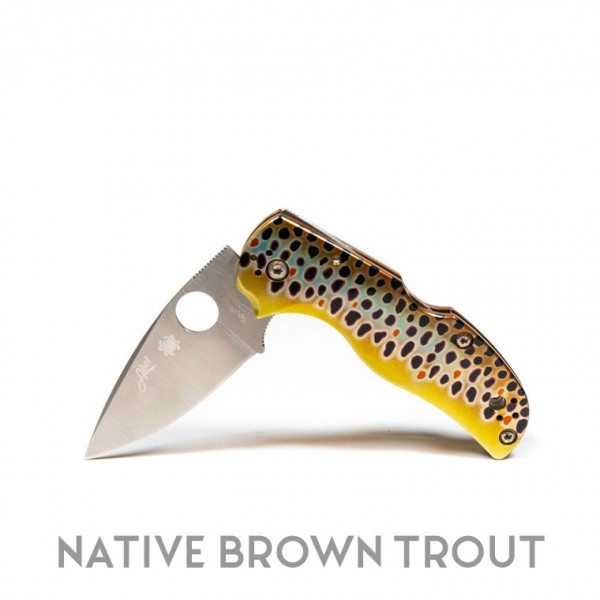 Native Brown Trout Spyderco Knife